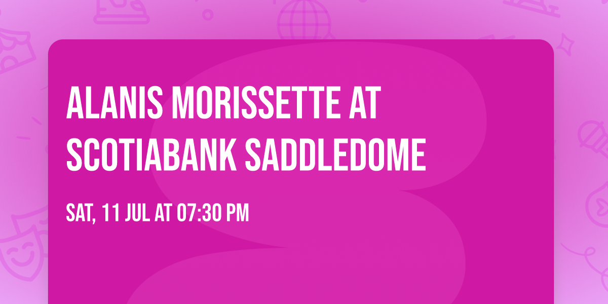 Alanis Morissette at Scotiabank Saddledome