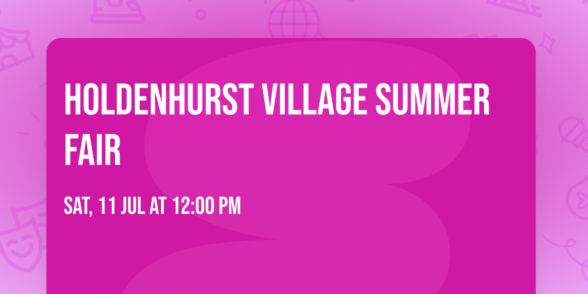Holdenhurst Village Summer Fair