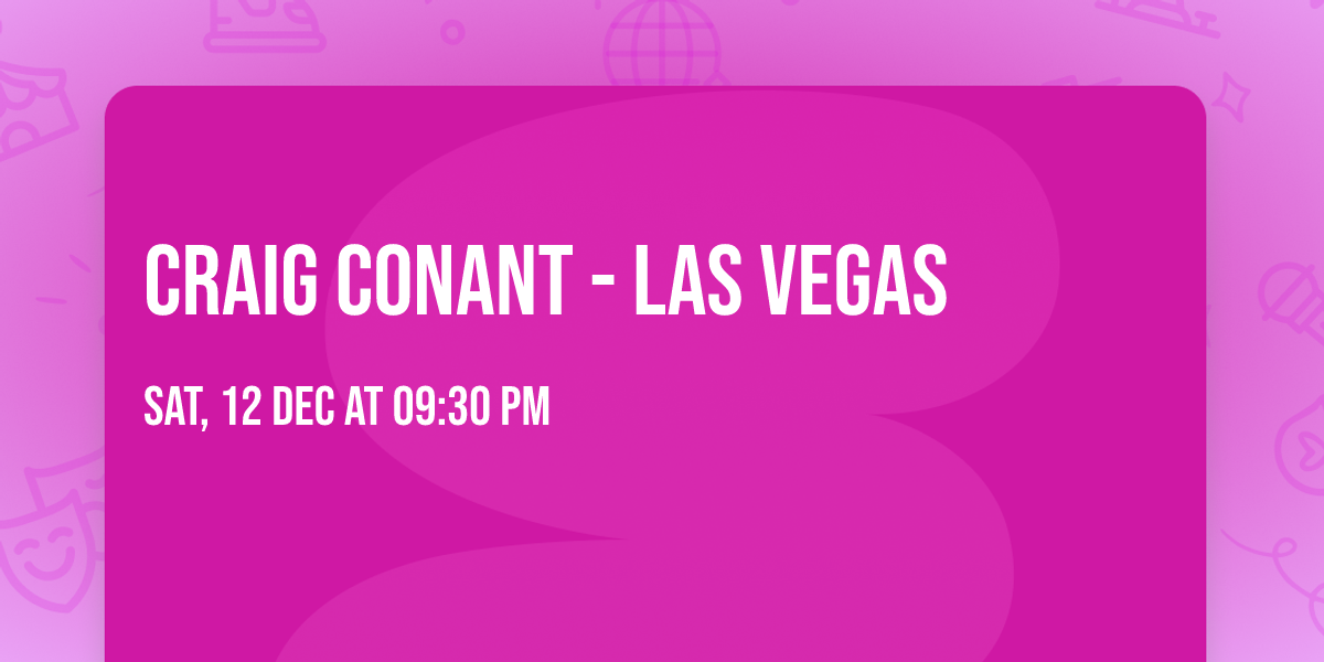 Craig Conant - Las Vegas