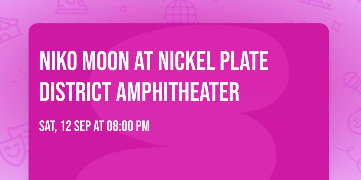 Niko Moon at Nickel Plate District Amphitheater