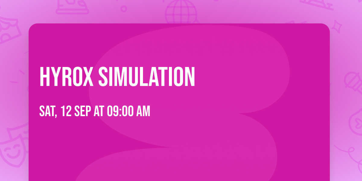 HYROX Simulation 
