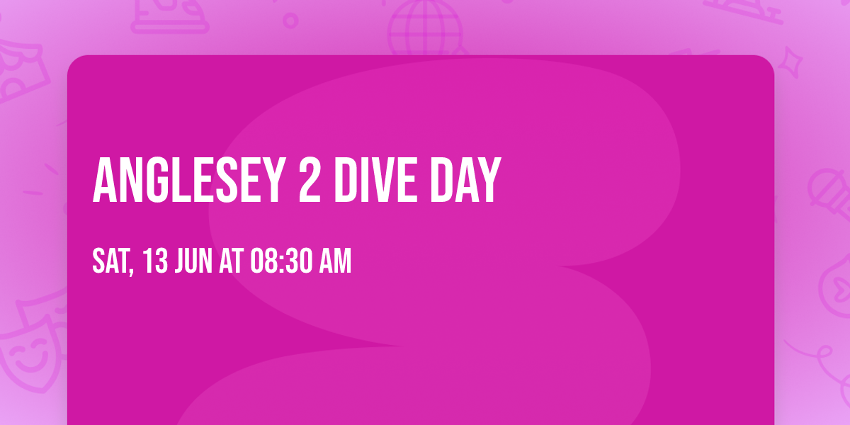 Anglesey 2 dive day  