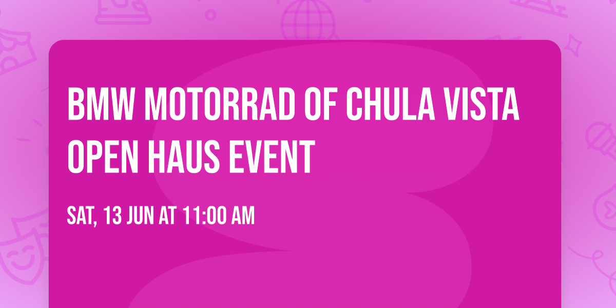 BMW Motorrad of Chula Vista Open Haus Event