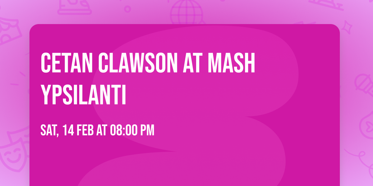 Cetan Clawson at Mash Ypsilanti 