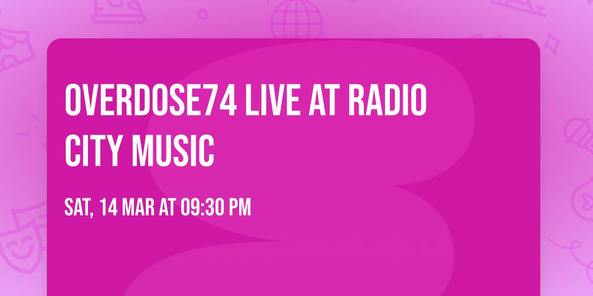 Overdose74 live at Radio city music 