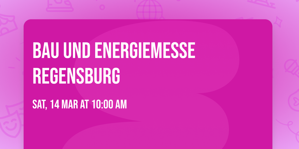 Bau und Energiemesse Regensburg