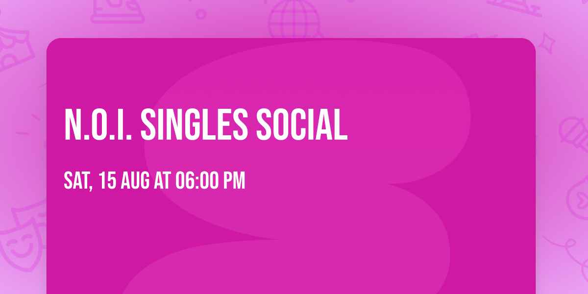 N.O.I. SINGLES SOCIAL