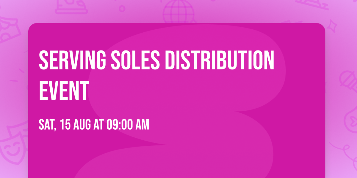 Serving Soles Distribution Event