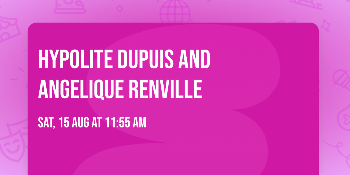 Hypolite Dupuis and Angelique Renville
