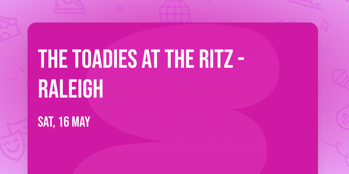 The Toadies at The Ritz - Raleigh