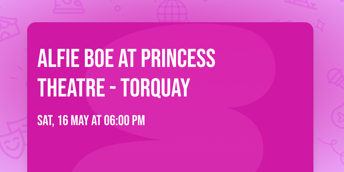 Alfie Boe at Princess Theatre - Torquay