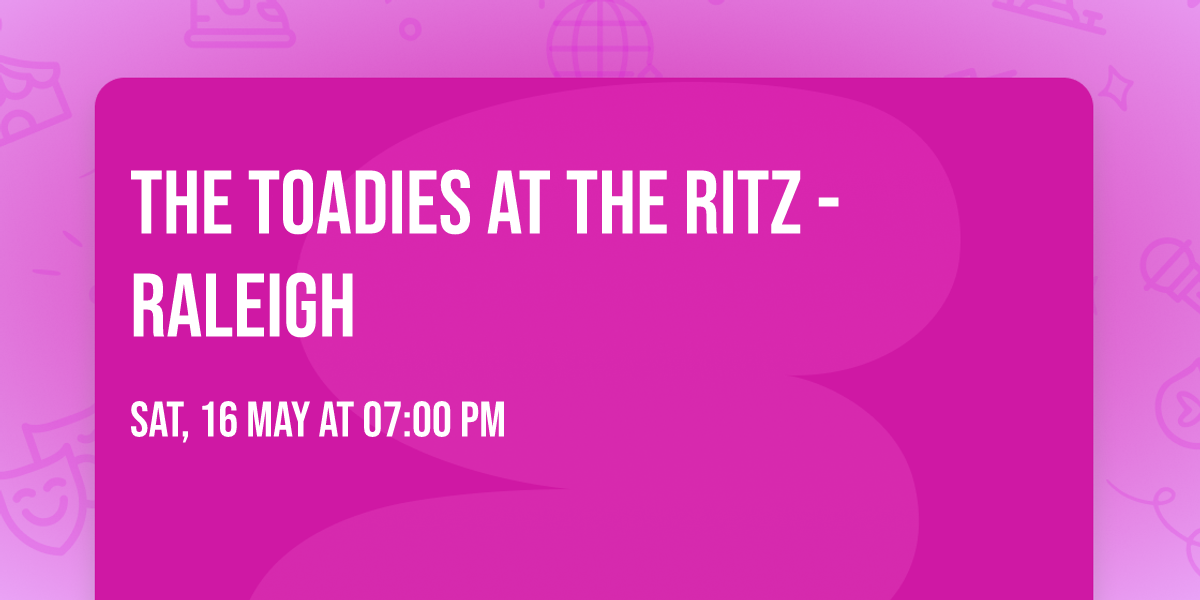 The Toadies at The Ritz - Raleigh