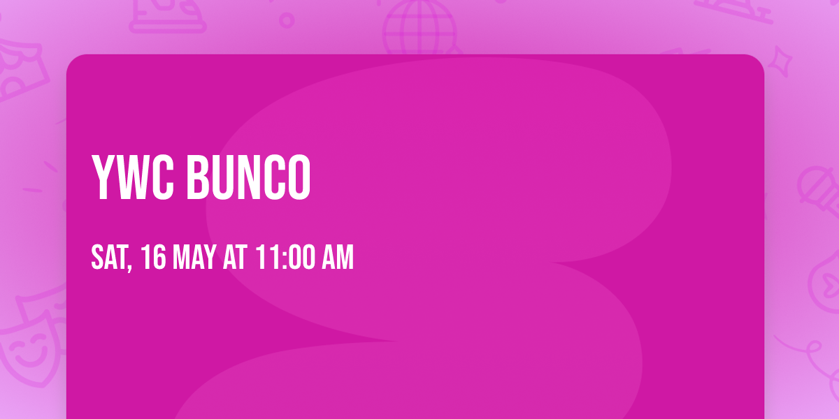 YWC Bunco