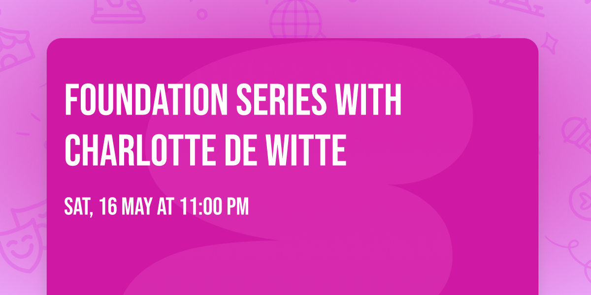 Foundation Series with Charlotte de Witte