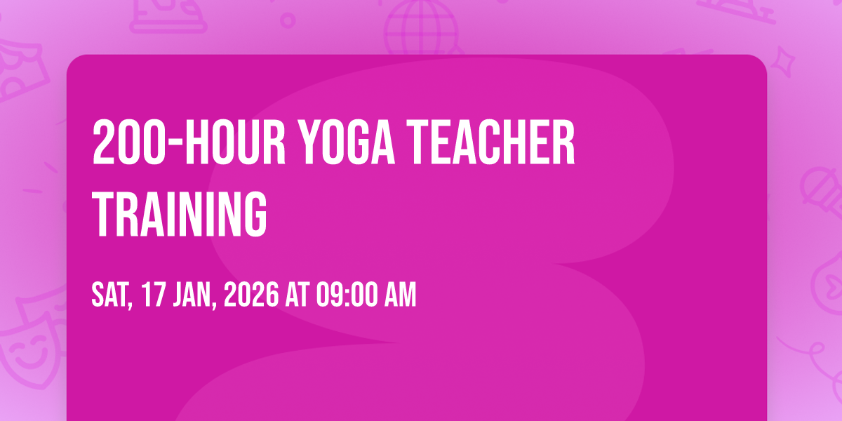 200-Hour Yoga Teacher Training