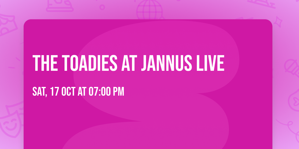 The Toadies at Jannus Live