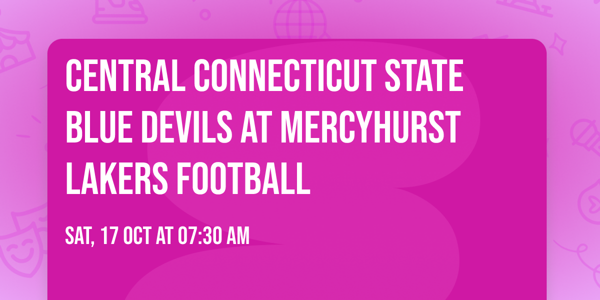 Central Connecticut State Blue Devils at Mercyhurst Lakers Football