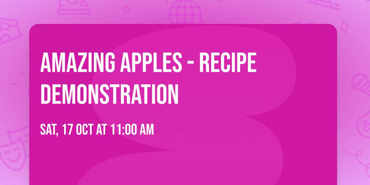 Amazing Apples - Recipe Demonstration