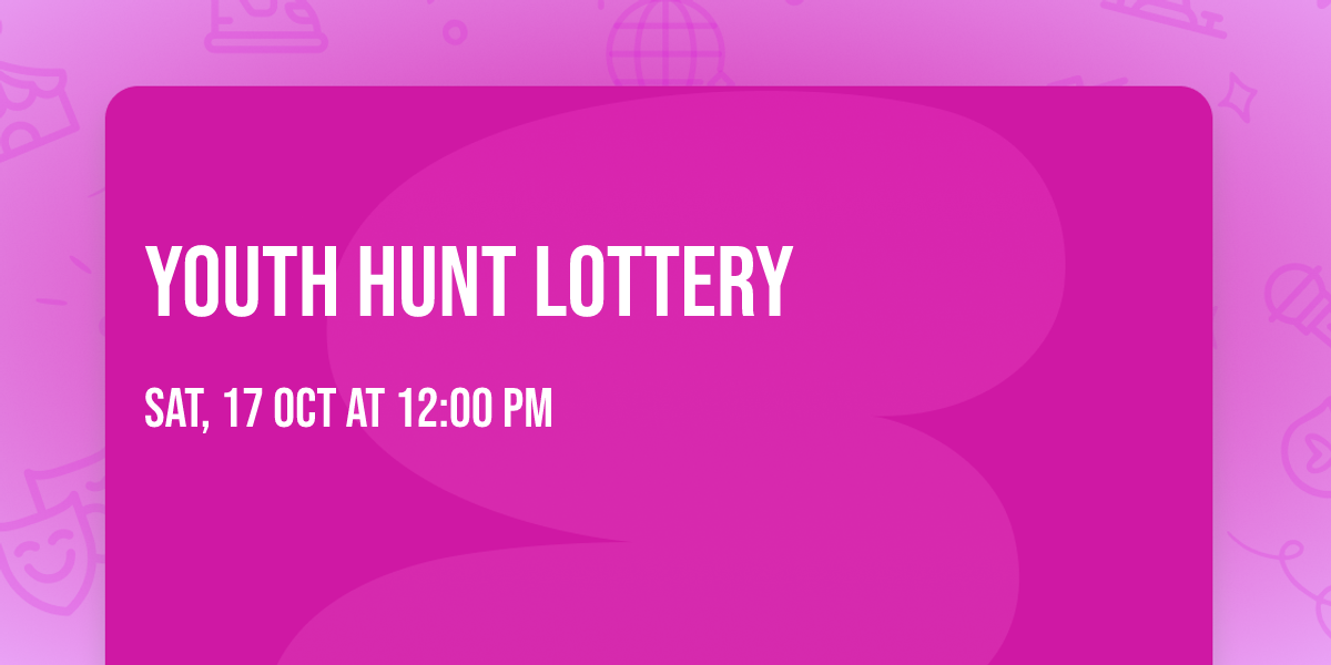 Youth Hunt Lottery