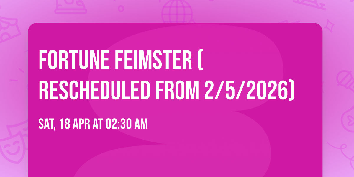 Fortune Feimster (Rescheduled from 2\/5\/2026)
