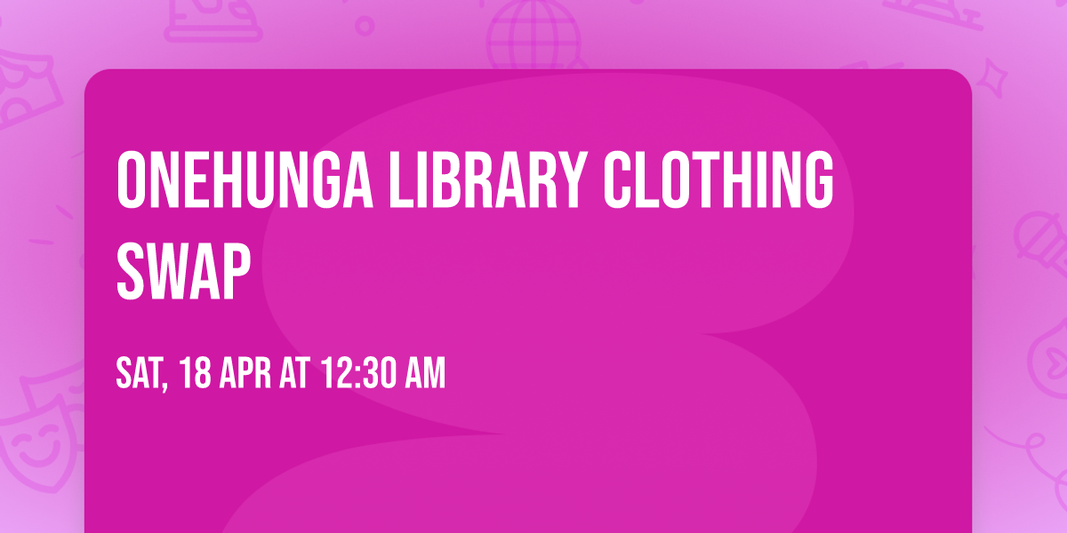 Onehunga Library Clothing Swap