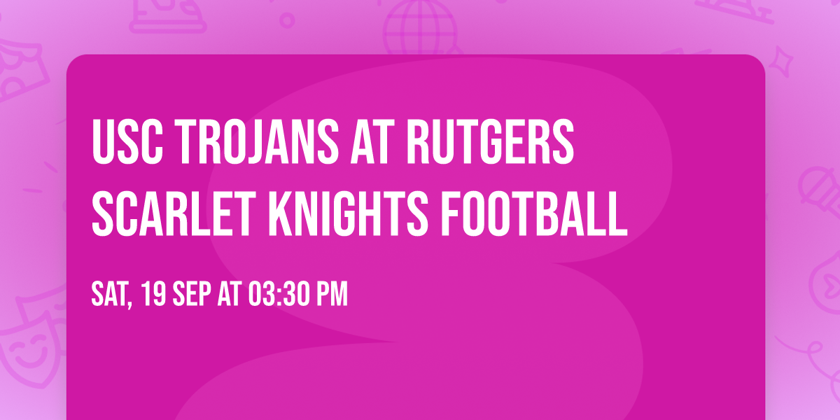 USC Trojans at Rutgers Scarlet Knights Football