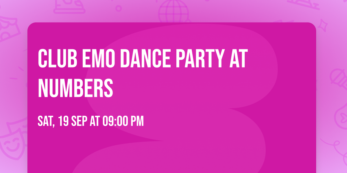 Club EMO dance party at Numbers