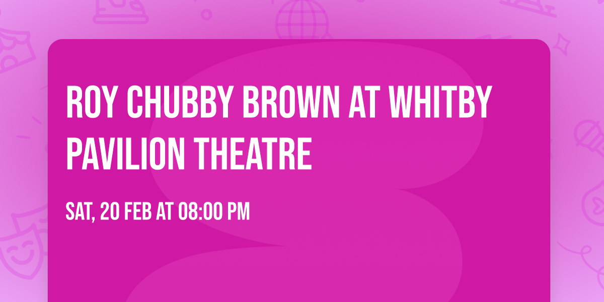 Roy Chubby Brown at Whitby Pavilion Theatre