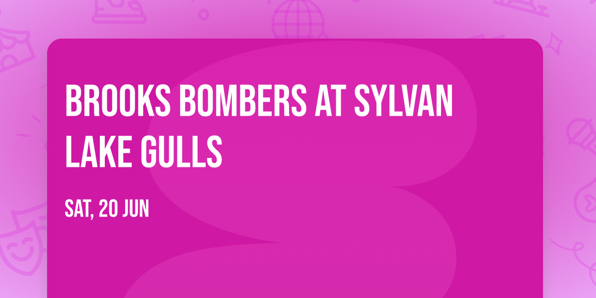 Brooks Bombers at Sylvan Lake Gulls