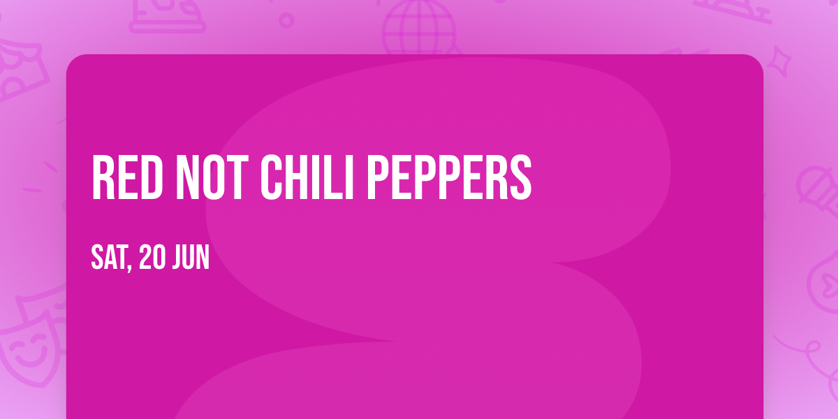 Red Not Chili Peppers