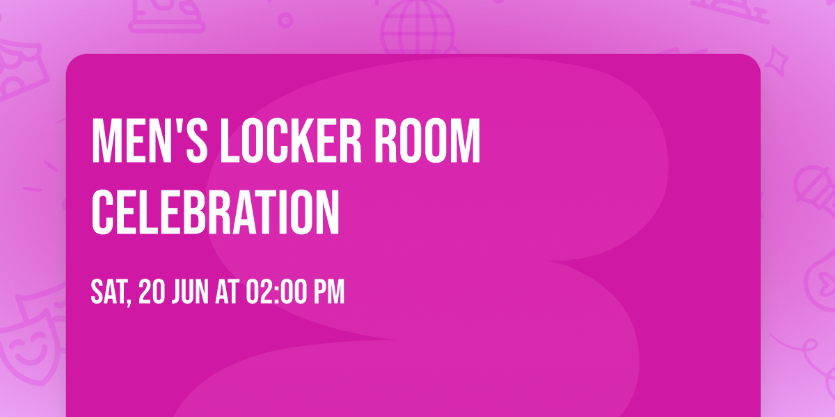 Men's Locker Room Celebration 