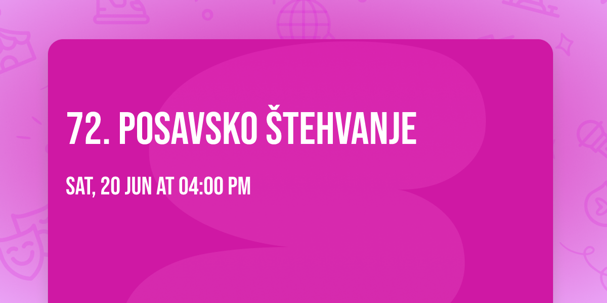 72. POSAVSKO \u0160TEHVANJE