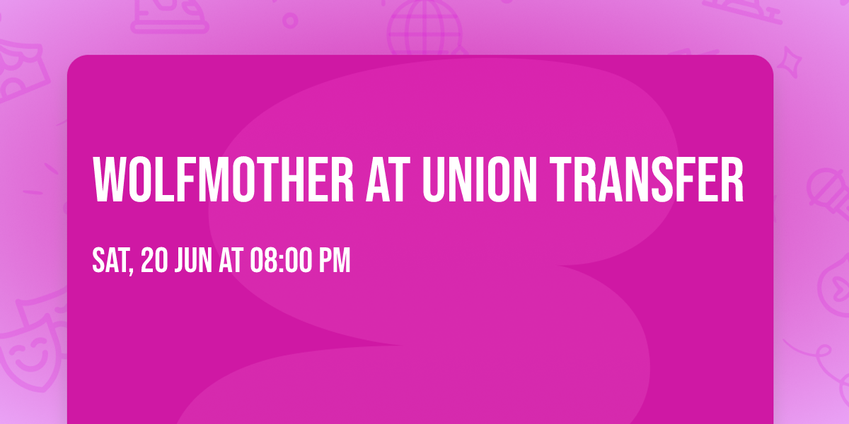 Wolfmother at Union Transfer