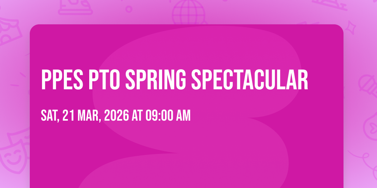 PPES PTO Spring Spectacular, 9633 US Highway 74 W, Peachland, NC, 21 ...