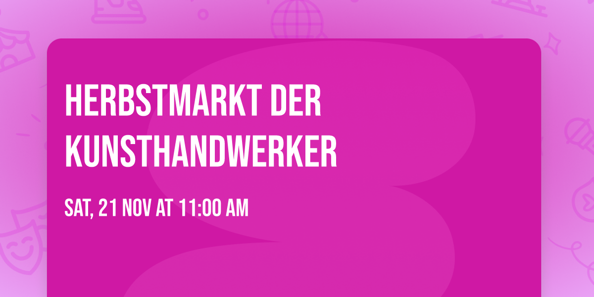 Herbstmarkt der Kunsthandwerker
