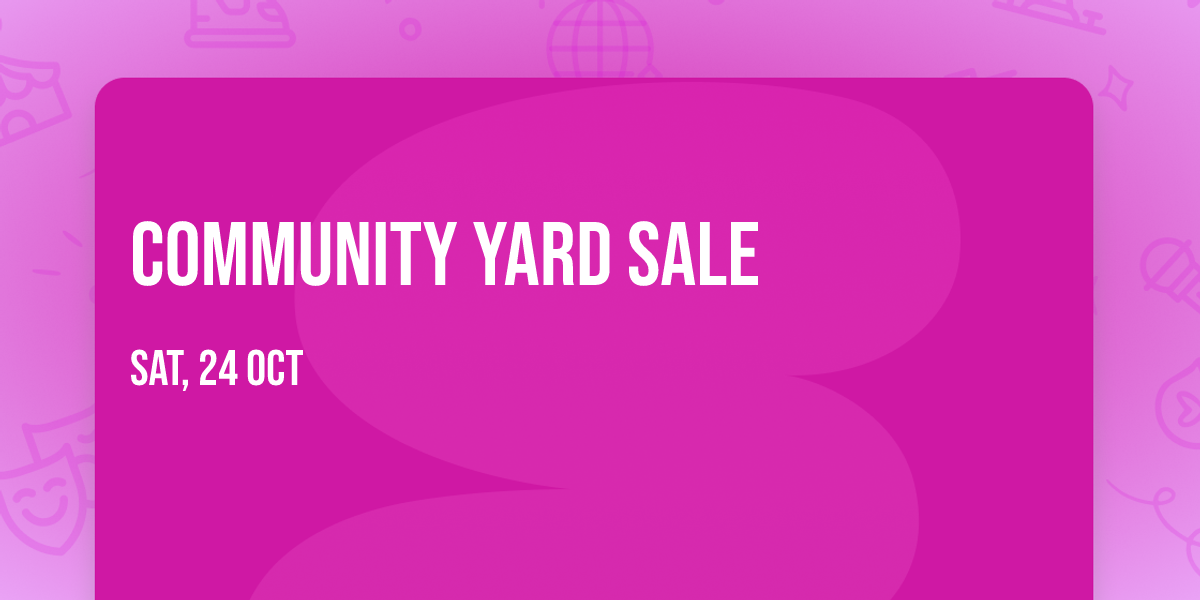 Community Yard Sale