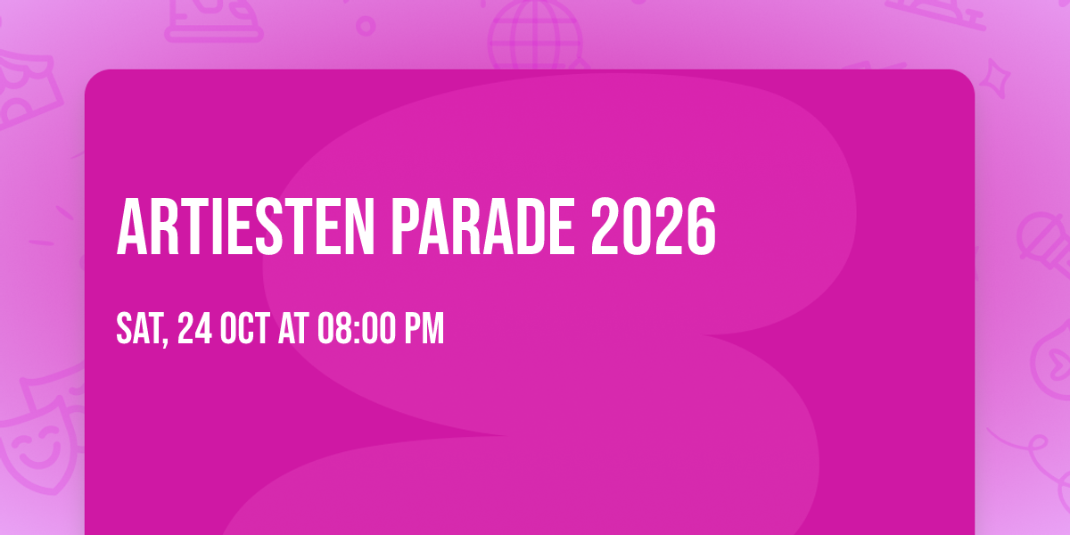 Artiesten Parade 2026