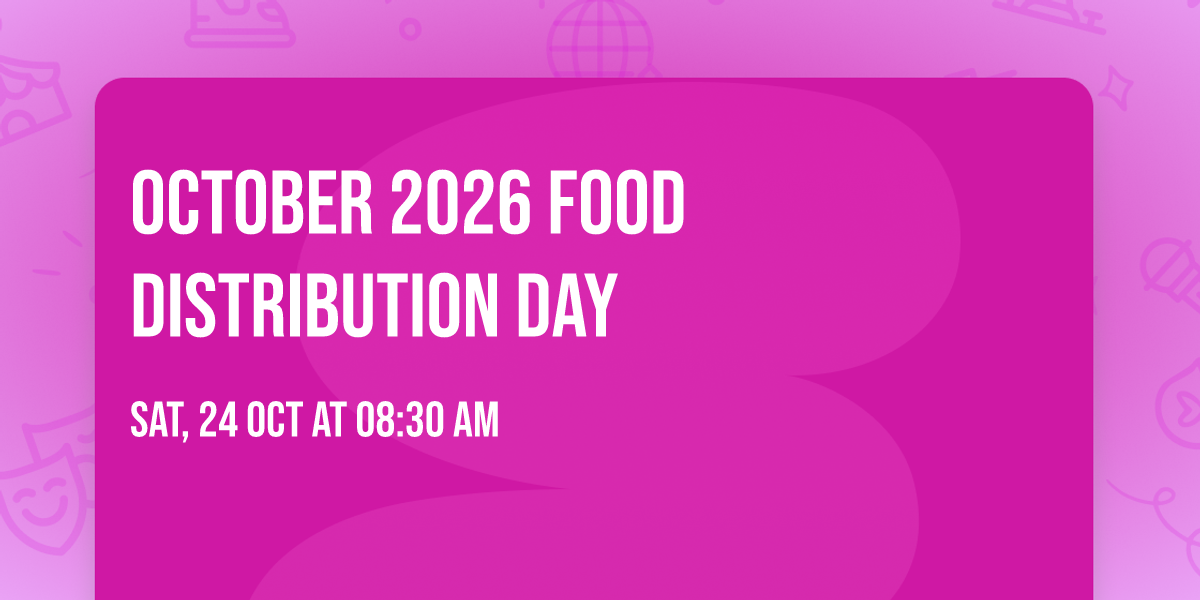 October 2026 Food Distribution Day 