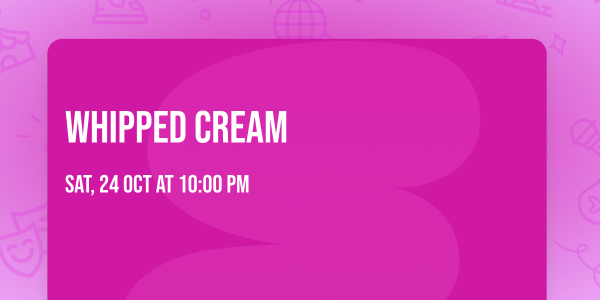 Whipped Cream