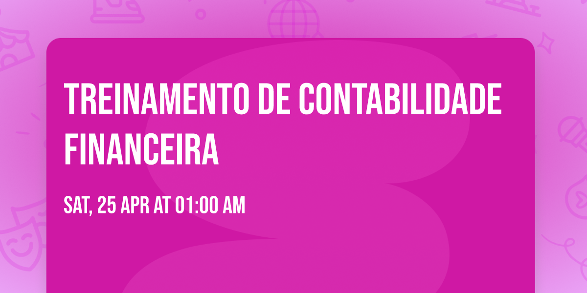 TREINAMENTO DE CONTABILIDADE FINANCEIRA 