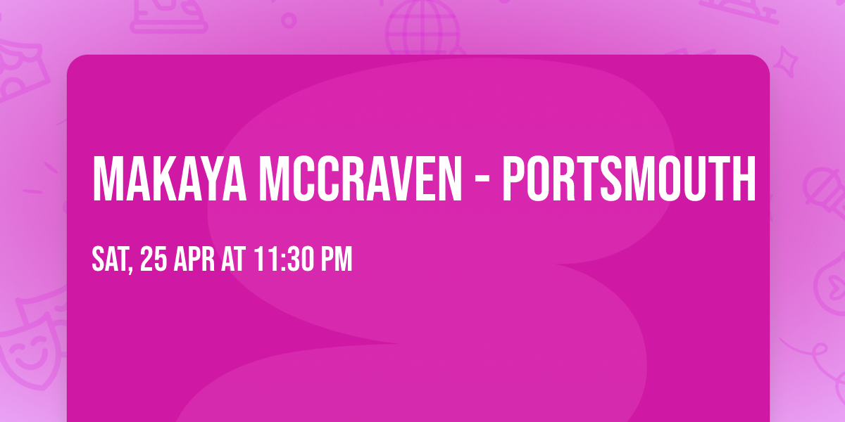 Makaya McCraven - Portsmouth