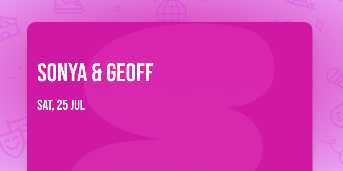 Sonya & Geoff 