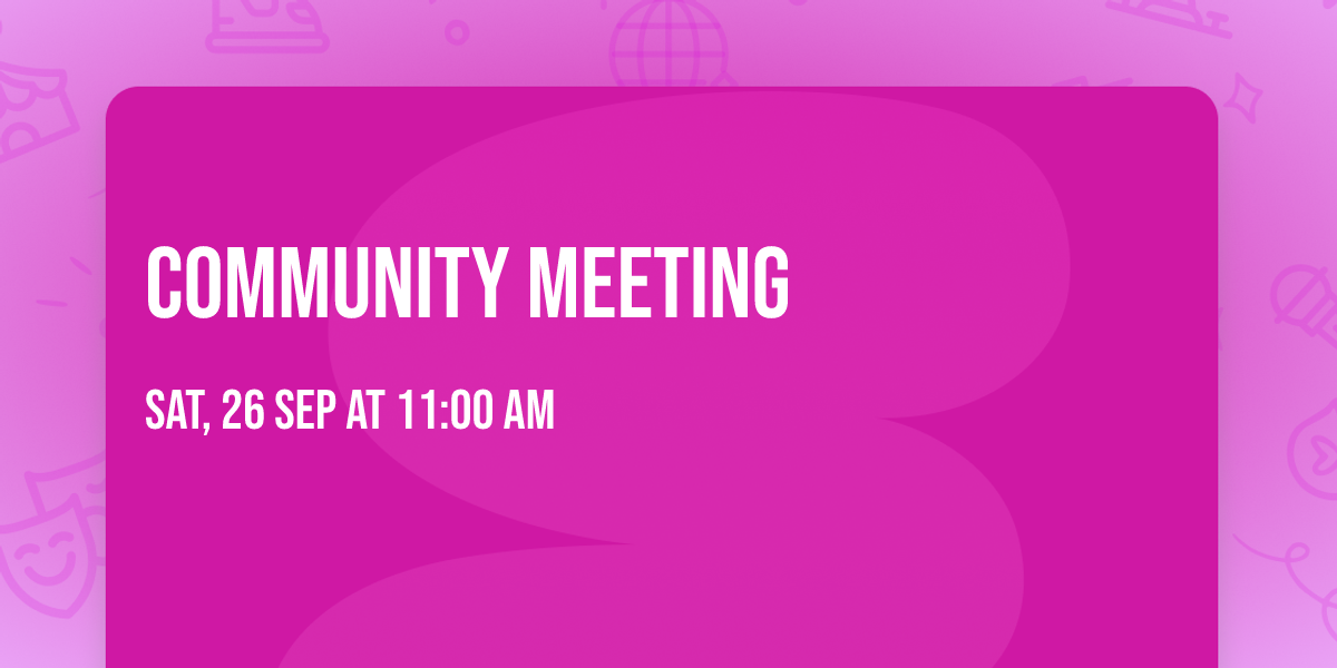Community Meeting 