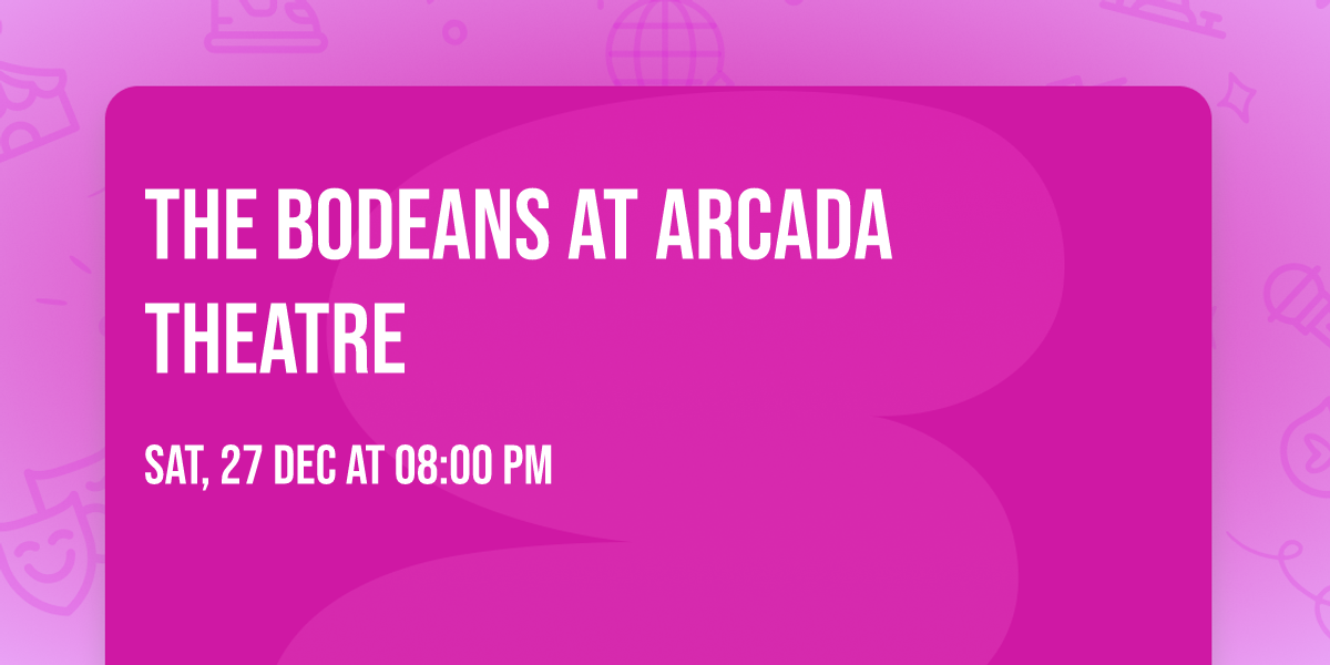 The BoDeans at Arcada Theatre