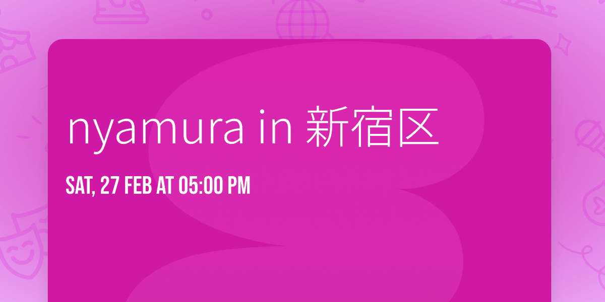 nyamura in \u65b0\u5bbf\u533a