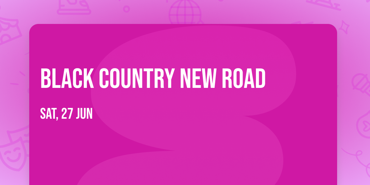 Black Country  New Road