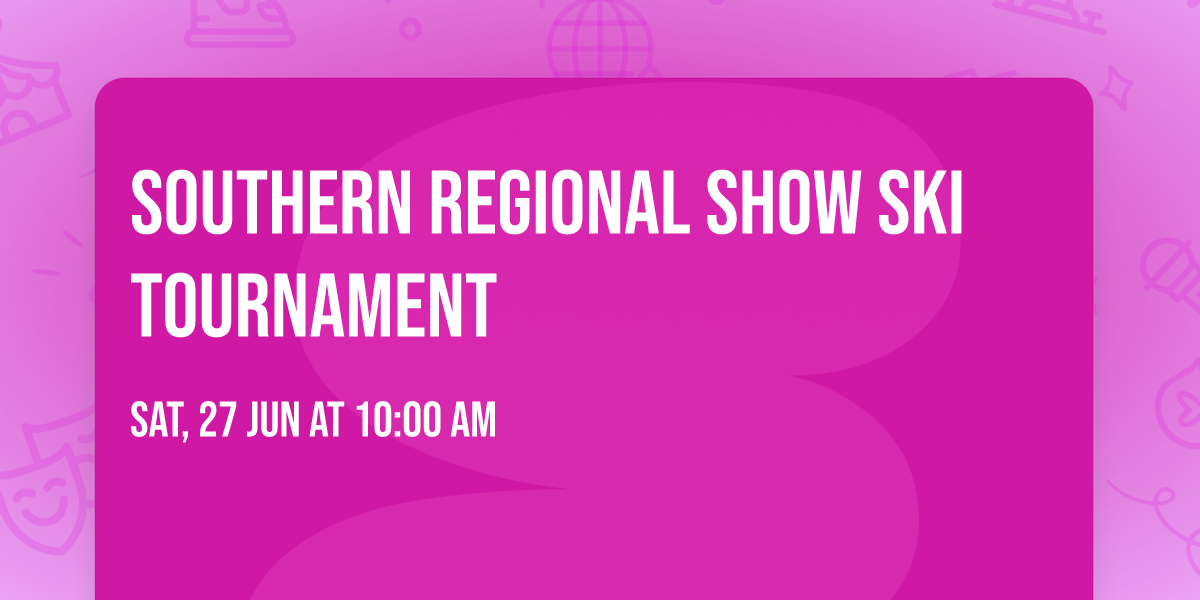 Southern Regional Show Ski Tournament