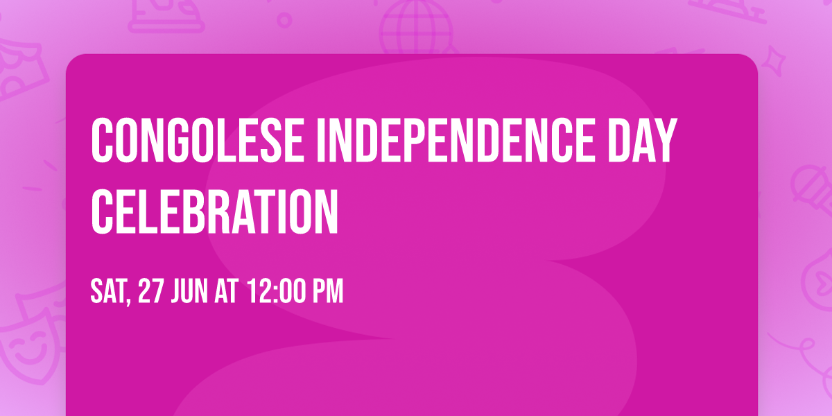 Congolese Independence Day Celebration