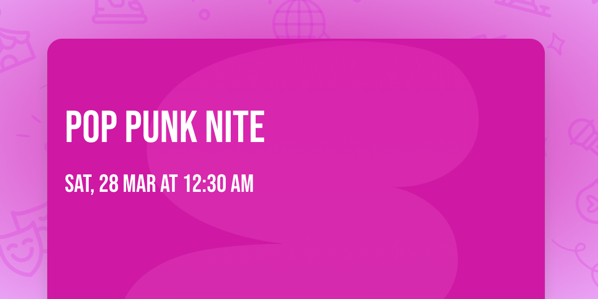 Pop Punk Nite