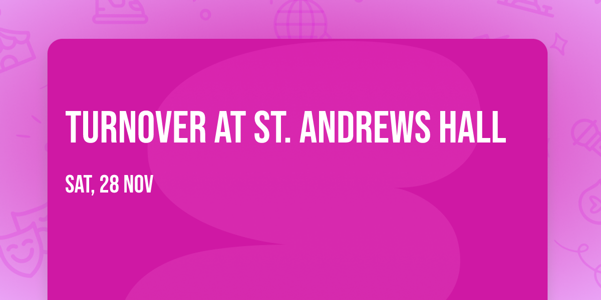 Turnover at St. Andrews Hall
